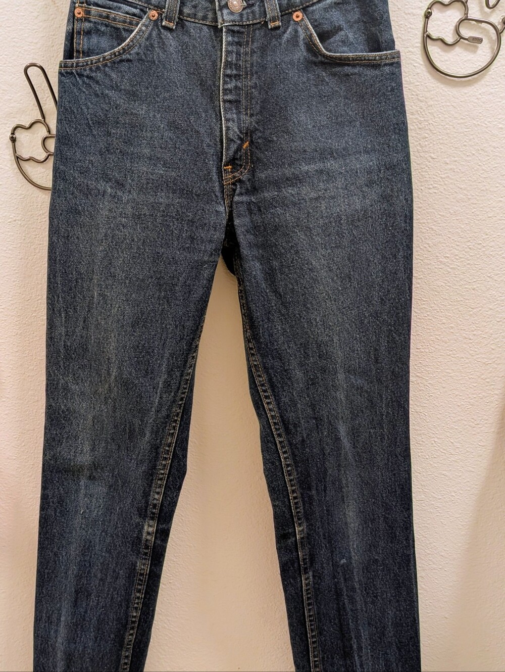 Vintage 70s Levi's White Tab Two Horse Patch Straight High Waisted Womens Jean